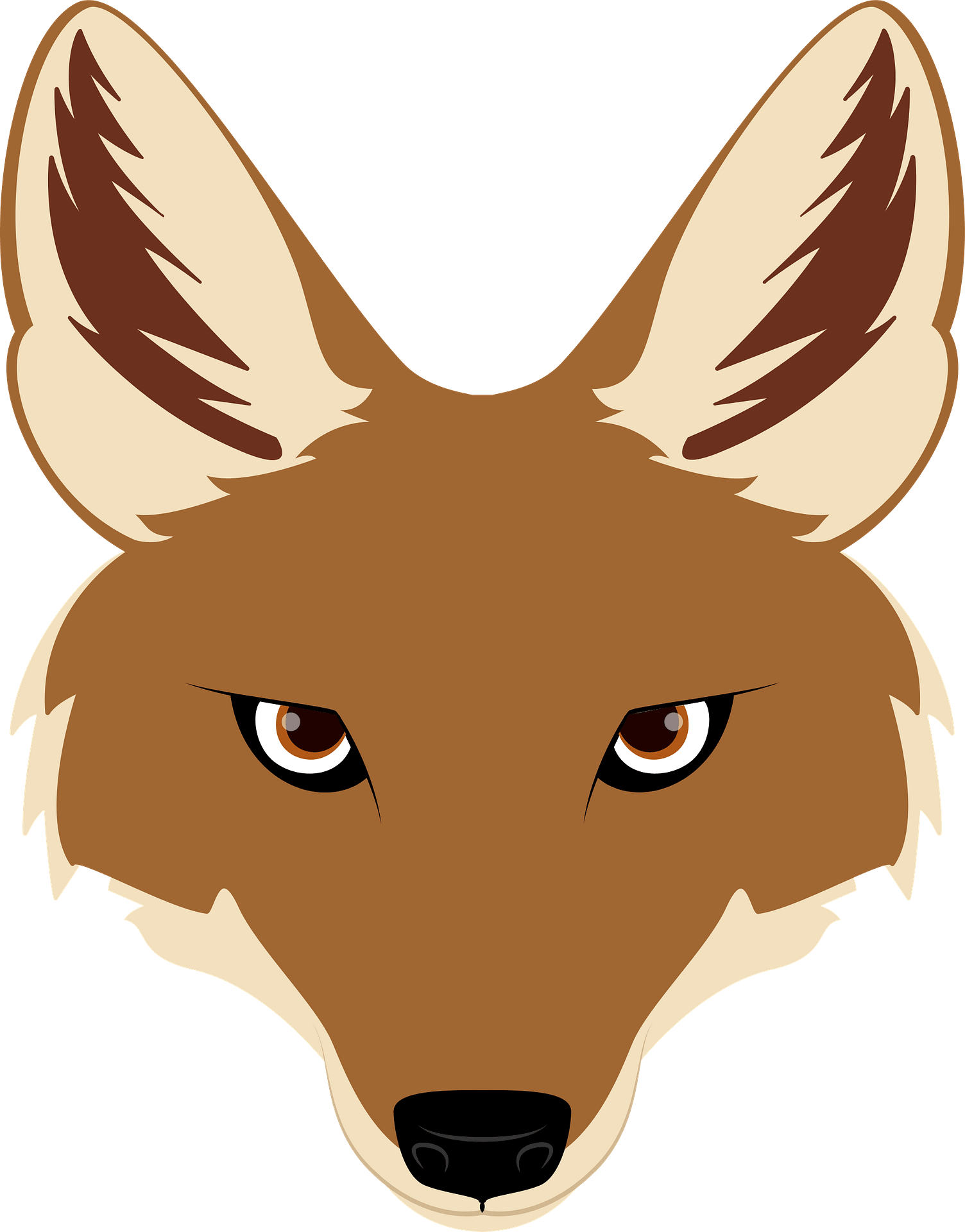 A Clipart Image Of A Fox With Large Ears And Brown Fur Free Clipart 